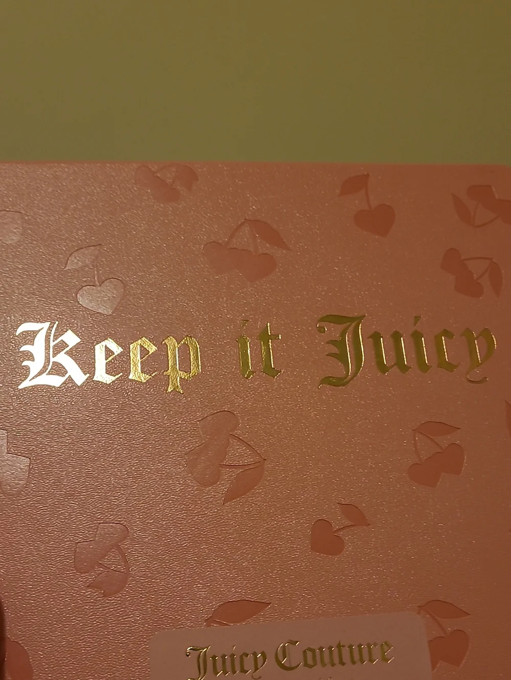 Juicy Couture Pink Gold Foil Cherry Sketchbook